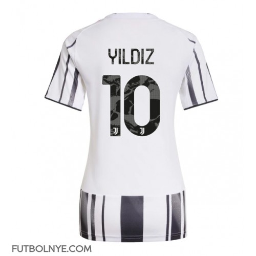 Camiseta Juventus Kenan Yildiz #10 Primera Equipación para mujer 2025-26 manga corta